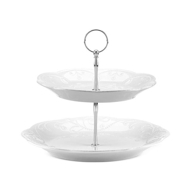 Lenox French Perle Tiered Server