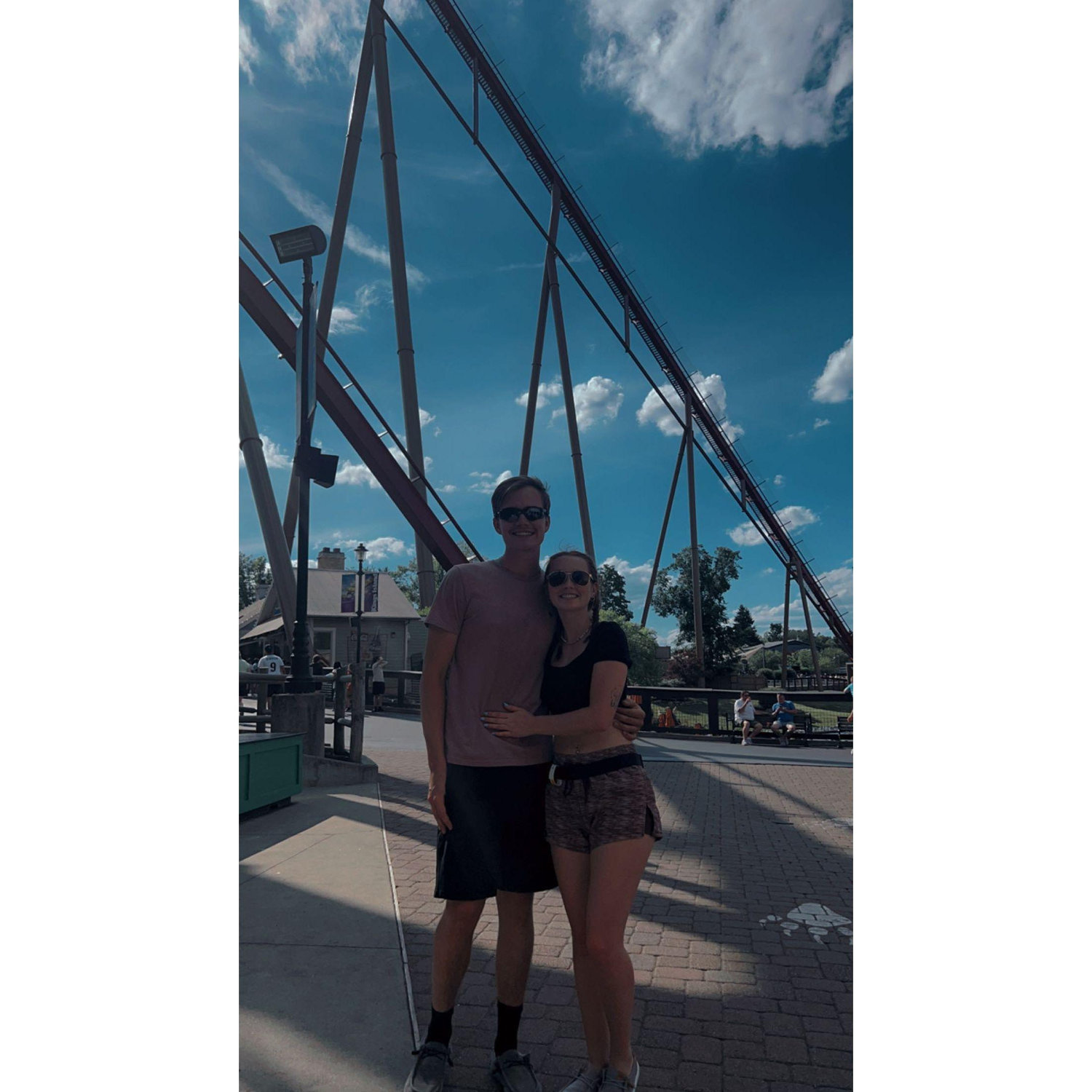 Samuel's first trip to Kings Island