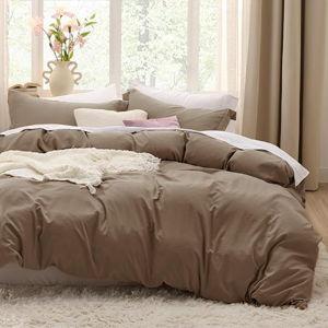 Bedsure Coffee King Duvet Cover