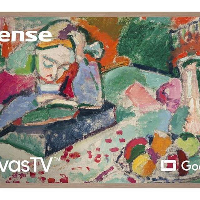 Hisense 65-Inch Class QLED 4K S7N CanvasTV™ Series Dolby Vision HDR Google Smart TV (65S7N, 2024 Model) - Art Mode, Anti-Glare Panel, Hi-Matte Display, Frame & UltraSlim Wall Mount Included, 144Hz