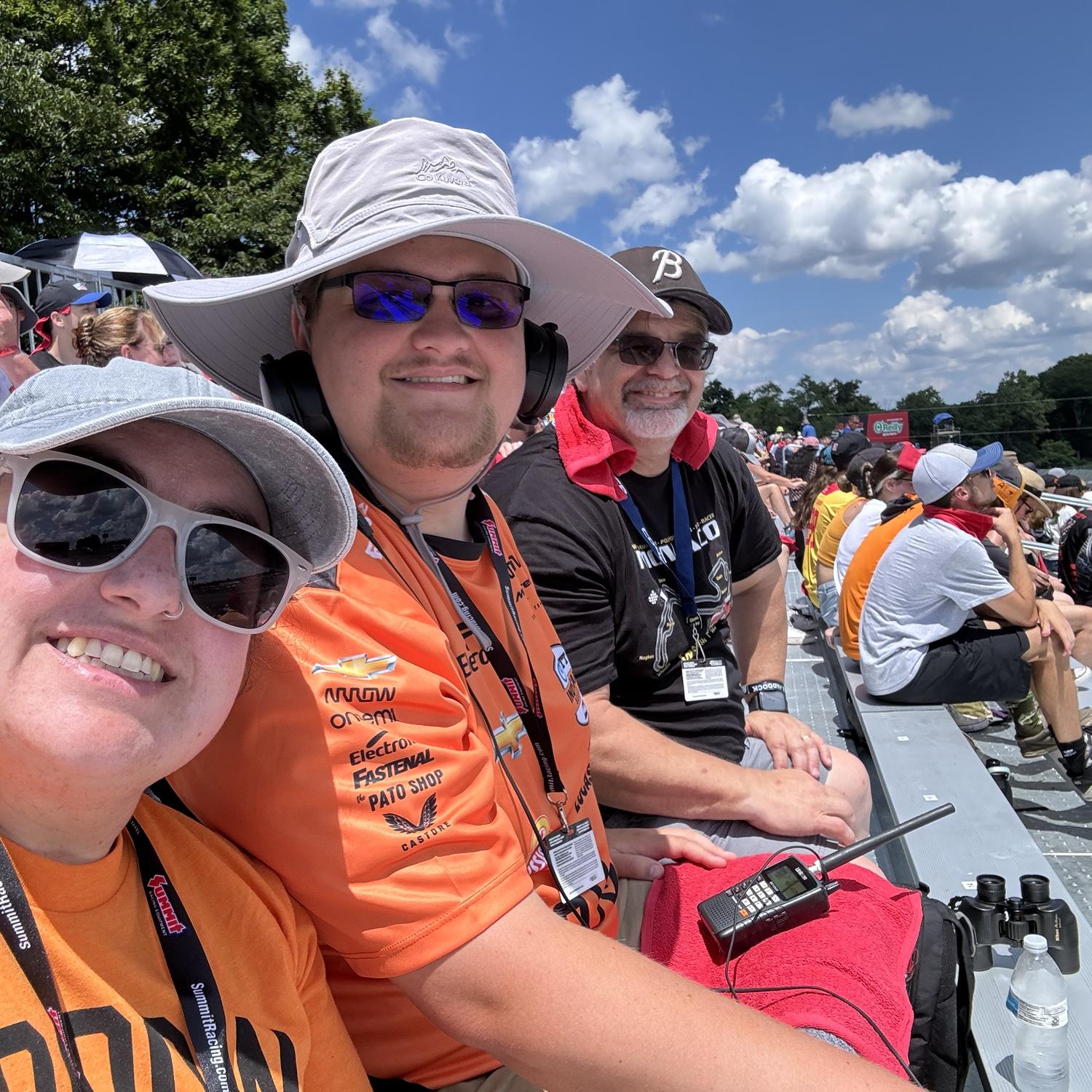 Watching the Indycar race at Mid Ohio in July 2024