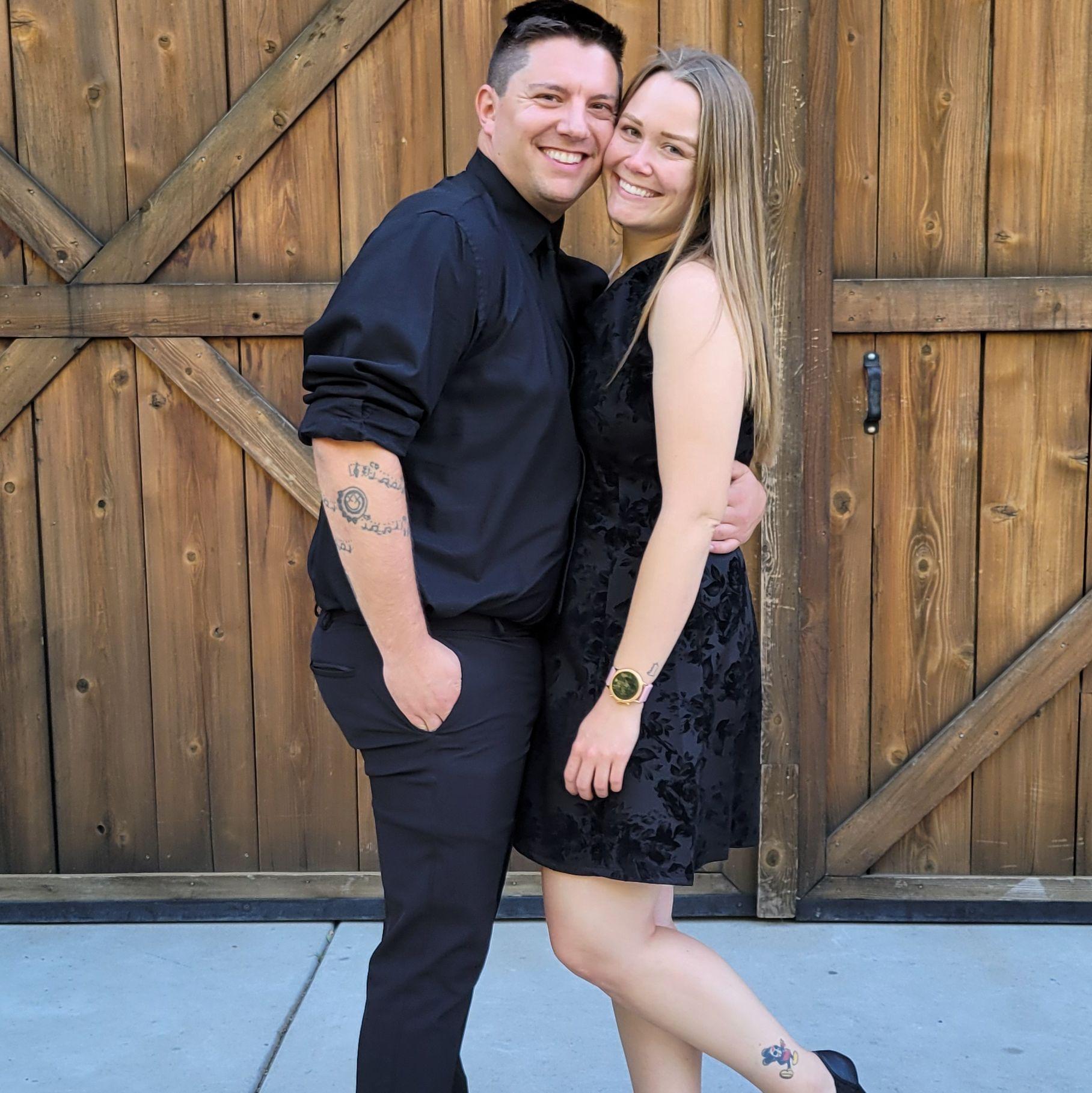 Us at Sam Reeds wedding