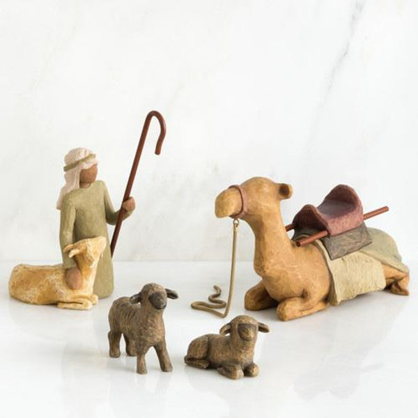 Willow Tree Nativity Shepherd and Stable Animals