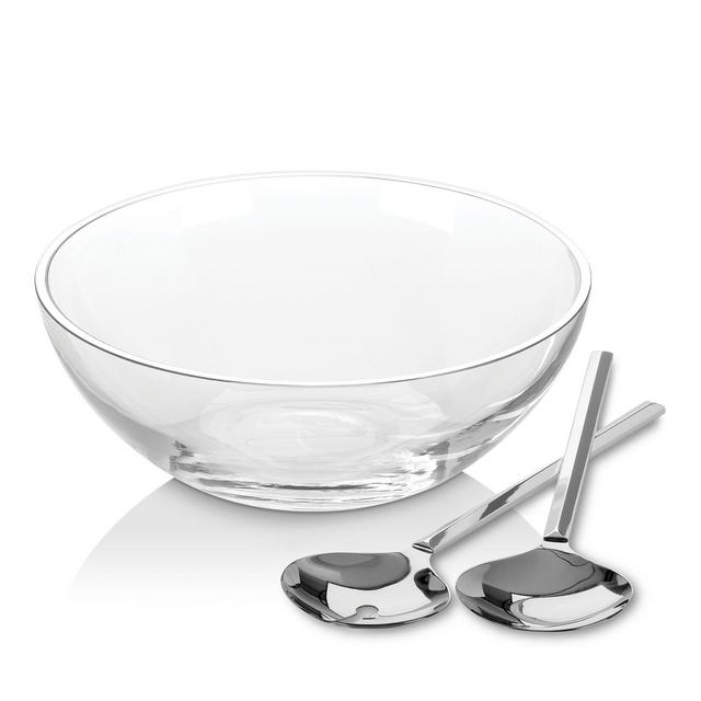 kate spade new york Gramercy Salad Bowl Set with Metal Servers