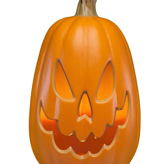 Xodus Innovations HW1030 Large 15 inch LED Lighted Pumpkin,Jack-O-Lantern Battery Operated, Indoor/Outdoor, 8 Hour Daily Timer, for Halloween and Thanksgiving