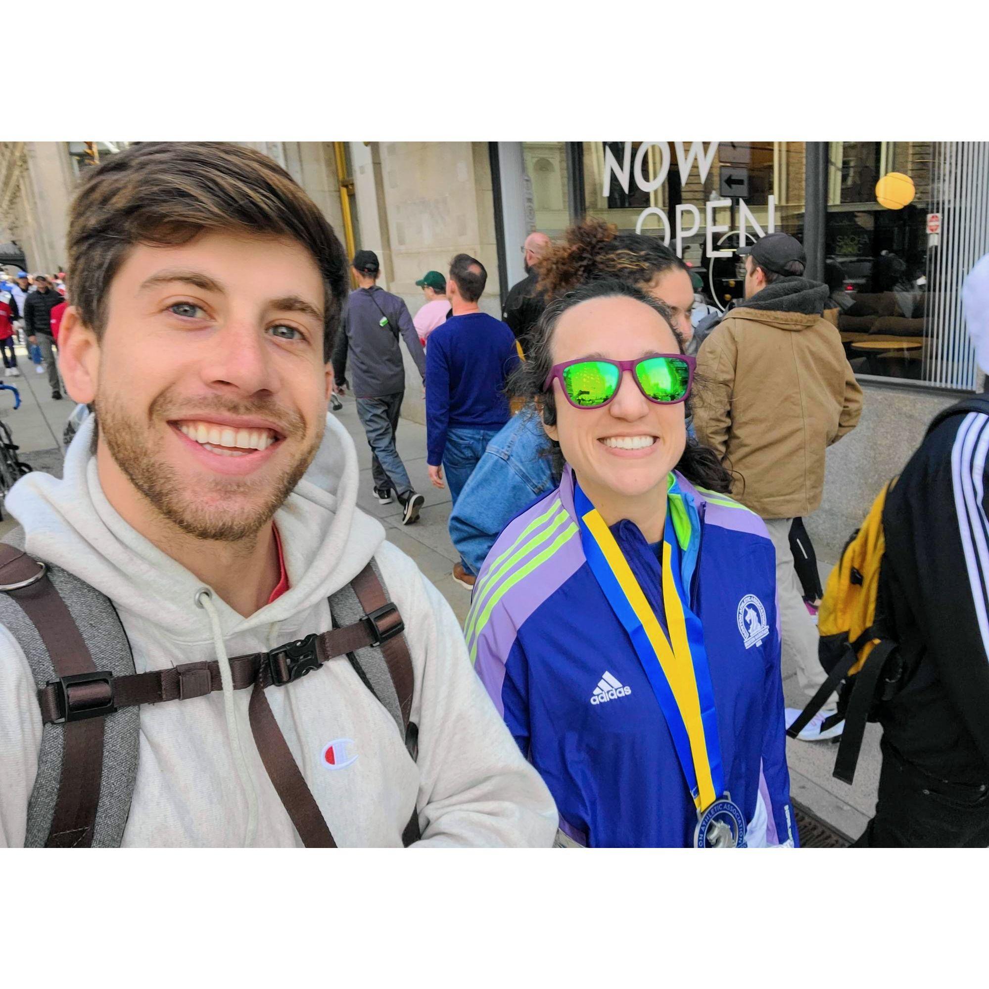 When Annie ran the Boston Marathon!