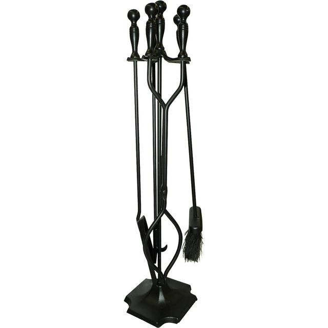 ShelterLogic Antique Cast Iron Fireplace 5-Piece Tool Set with Stand