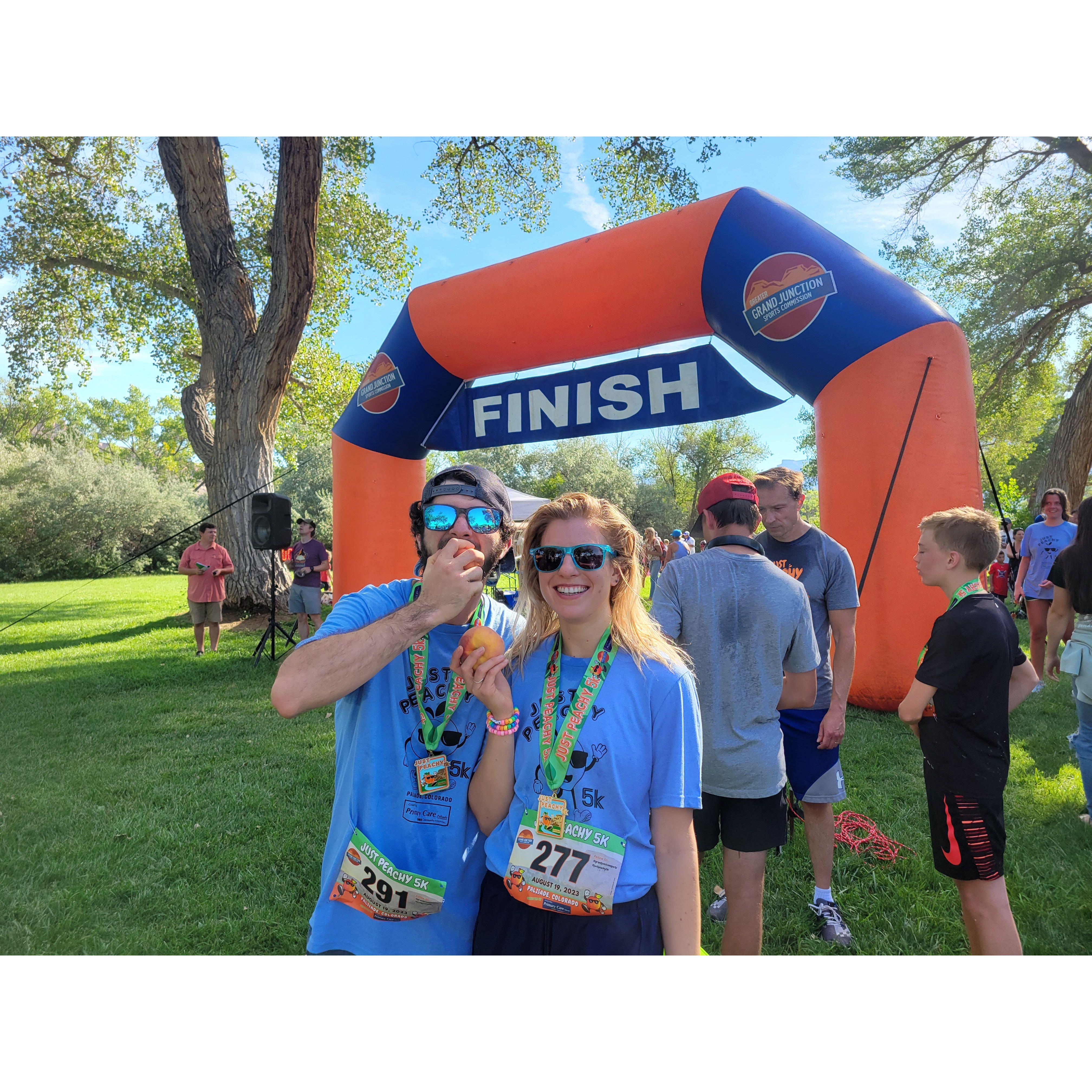 Just Peachy 5K in Palisade, CO