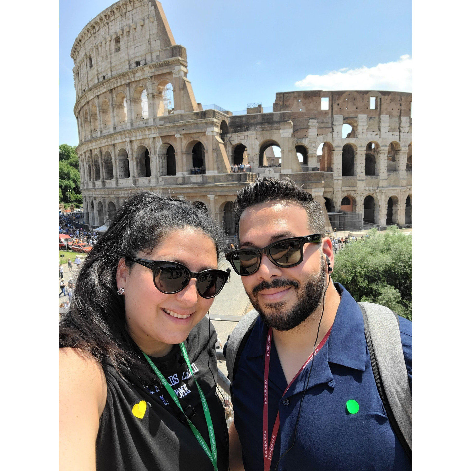Europe Oliventure 2023 Rome Italy in front of the Colosseum