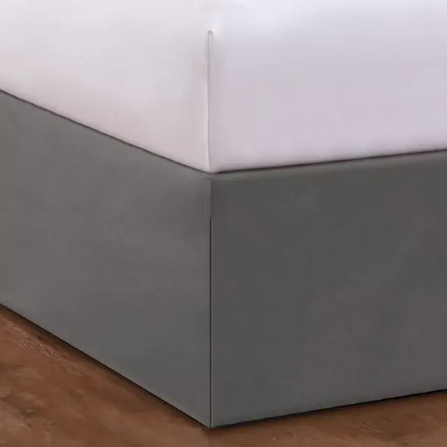 Nestwell™ 15-Inch King Wraparound Bed Skirt in Light Grey