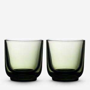 Pirch Espresso Glasses - Cappucino set of 2 - Woodland Green