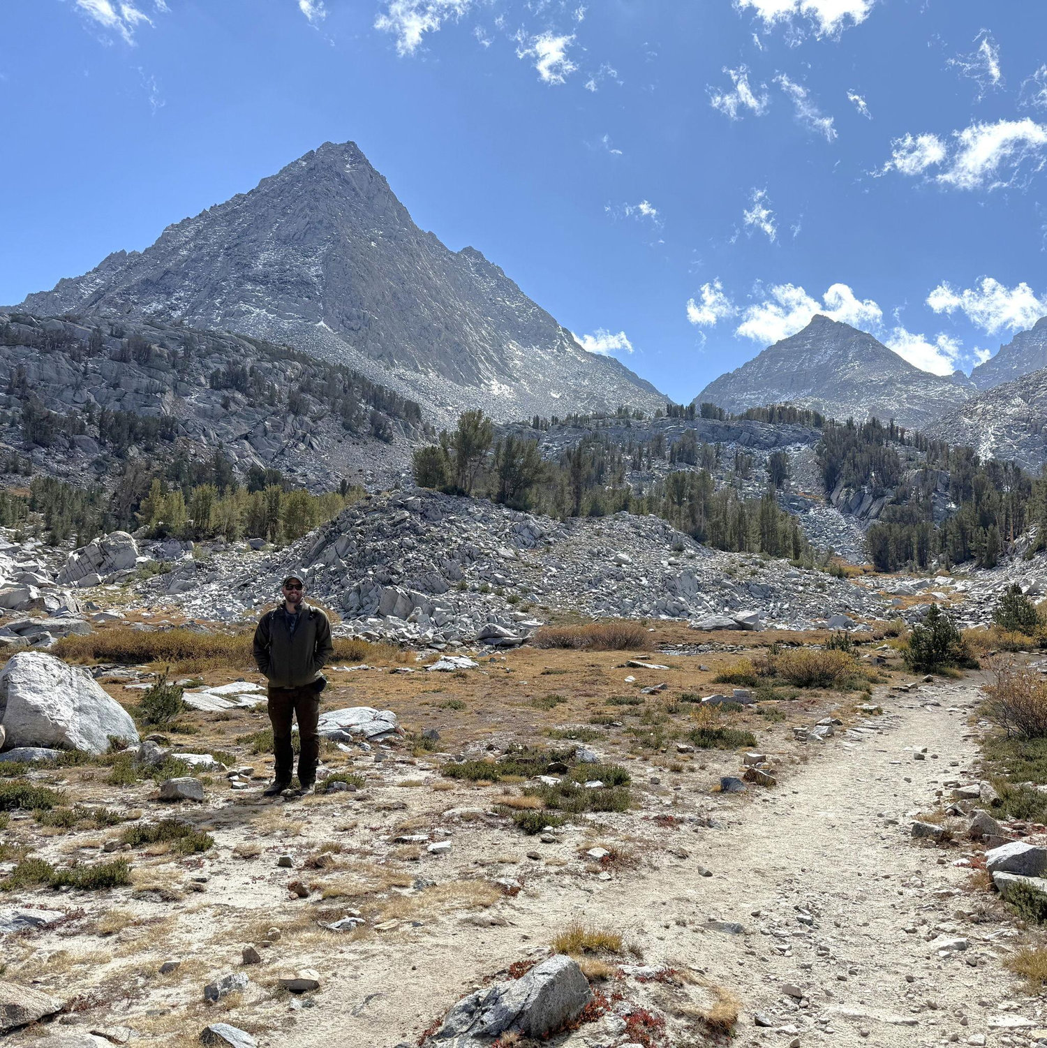 Zach on the Gem Lakes trail