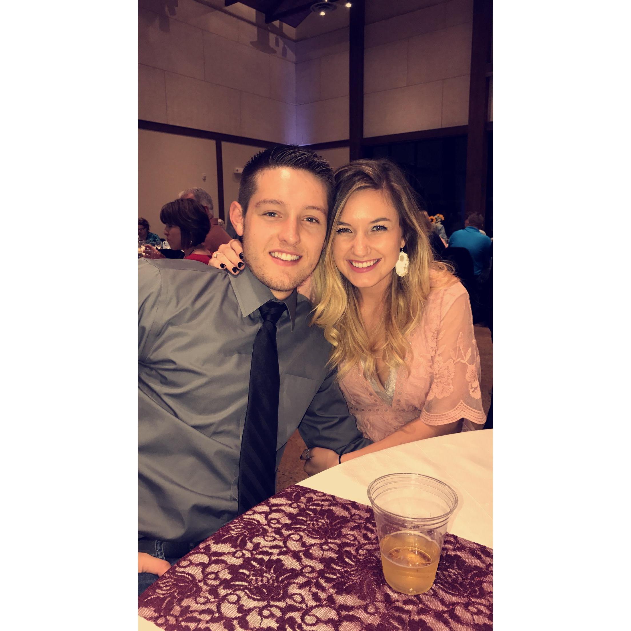 Our first wedding together!