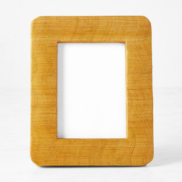 Halle, Mustard, Frame, Silken Abaca, 5"X7".