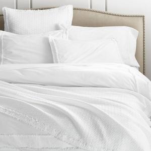 Washed Organic Cotton White King Duvet Cover