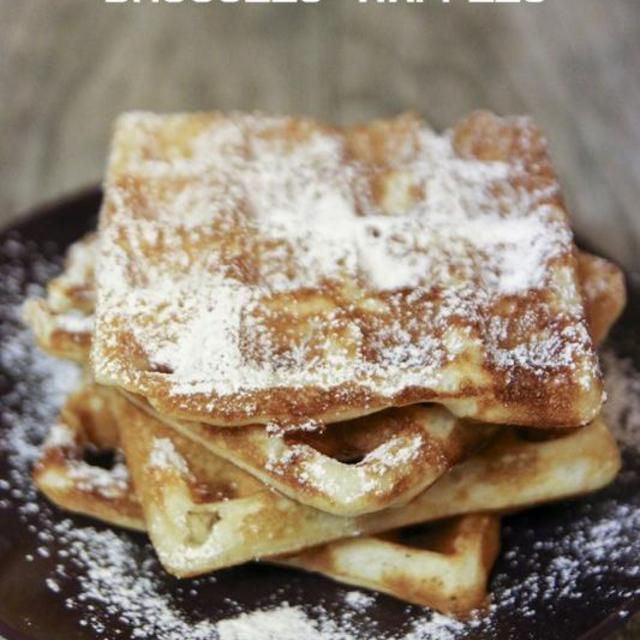 Belgium waffles in Brussels.