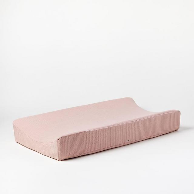 Organic Matelasse Changing Pad Cover, Rosette