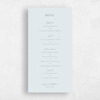 Blue Wedding Menu - Clearwater