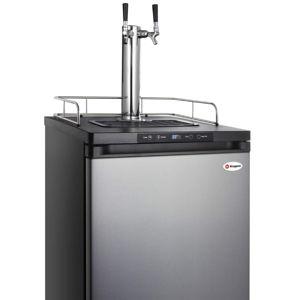 Kegco HBK309S-2 Home Brew Keg Dispenser, 2 Tap