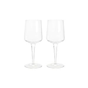 Natural Canvas Set Of 2 Red Wine Glasses