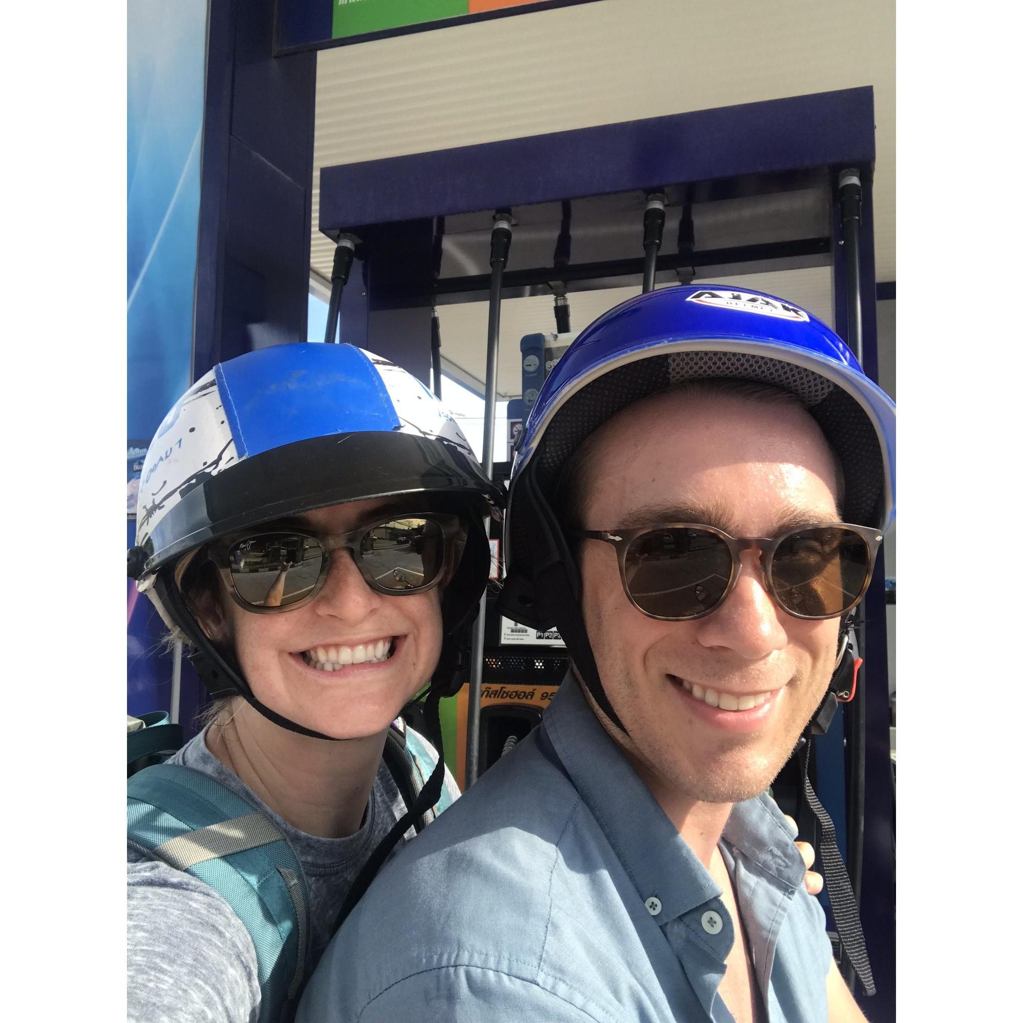 You know Holland loves Neil when she agreed to ride a scooter across Vietnam for a month!