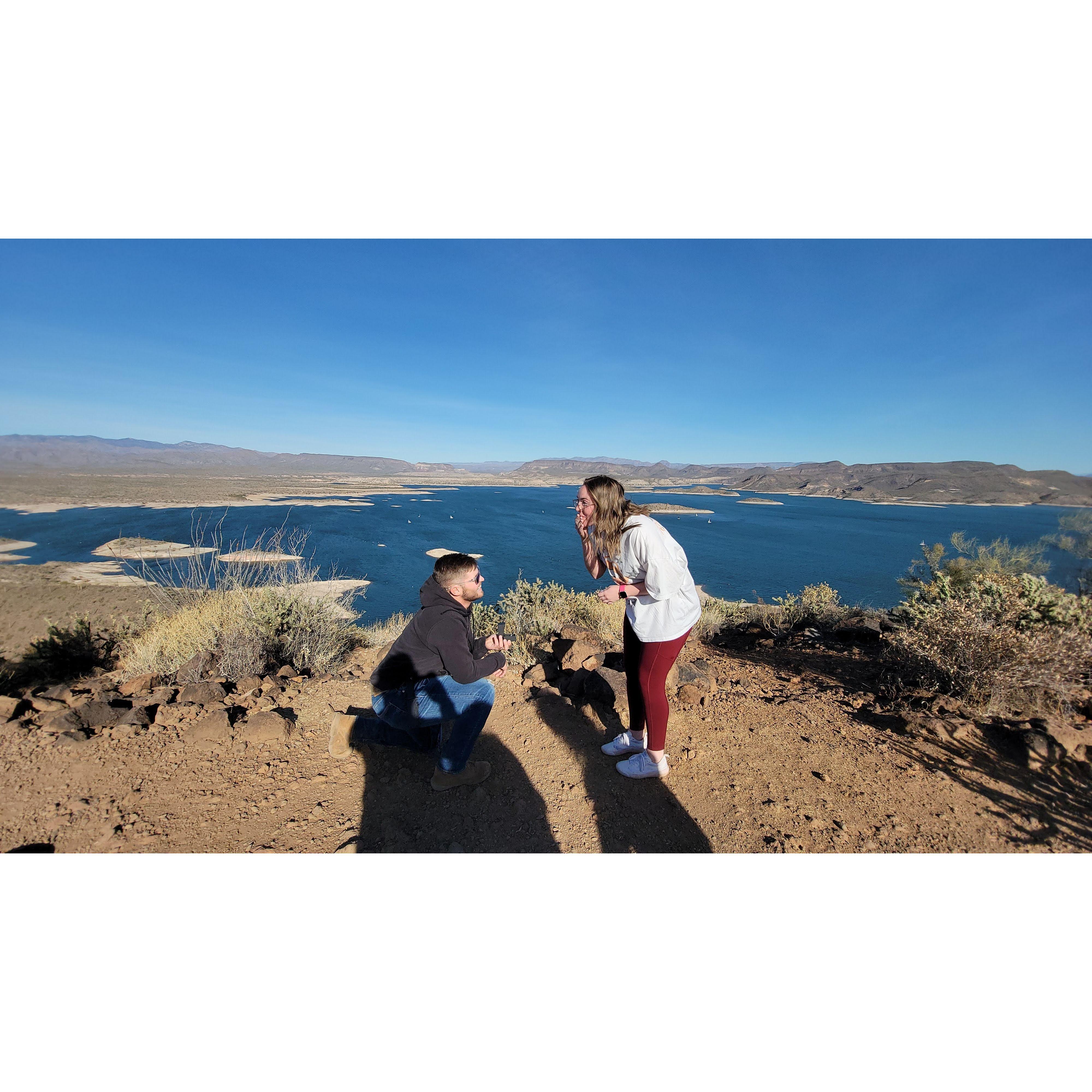 disbelief he was proposing