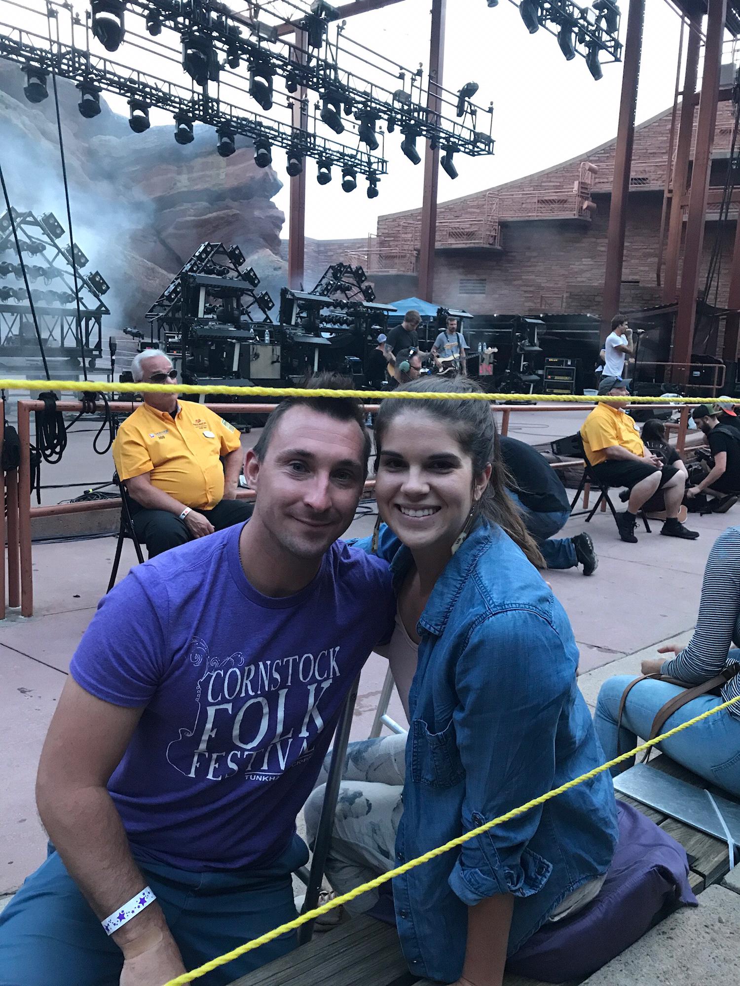 Front row at Red Rocks for Circa Survive!