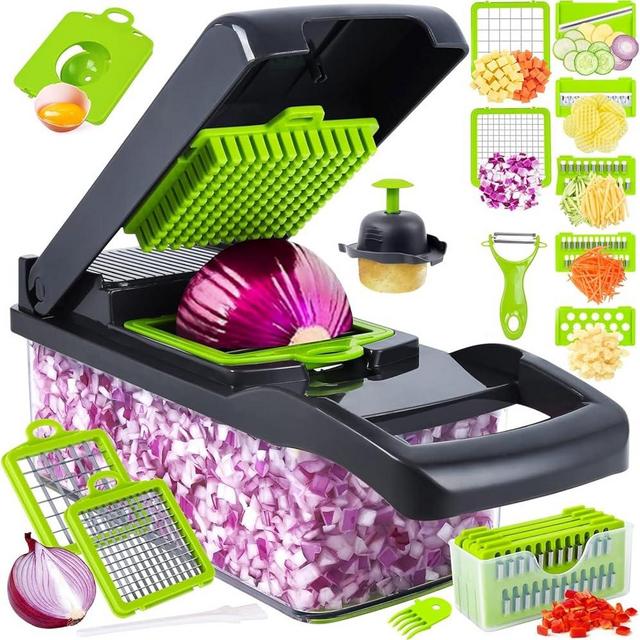 Homely Good – Vegetable Chopper – 16 in 1 multi-functional Mandoline chopper