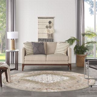 Astra Washable Round Area Rug