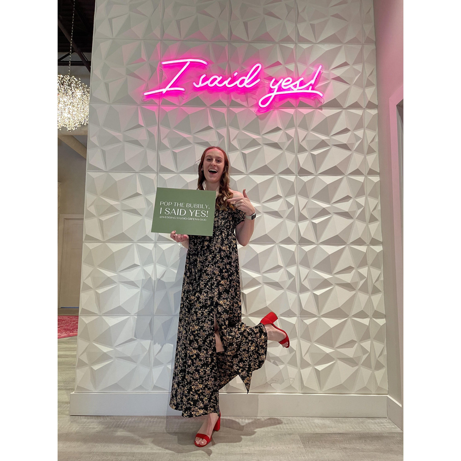The day Sarah said yes to the dress!
