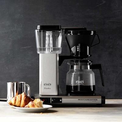 Moccamaster by Technivorm Glass Coffeemaker KB-741-AO Brushed Silver