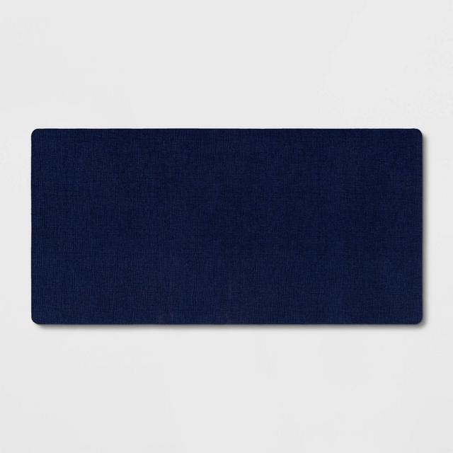 40" x 20" Neoprene Comfort Kitchen Rug Dark Blue - Threshold™