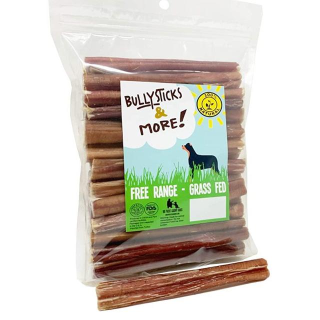 6 Inch Bully Sticks (Thin, Regular and Thick) | Bully Sticks for Dogs | 100% Grass Fed Beef | Dog Parents Choice Bully Stick Dog Chews | Long Lasting Bully Bones