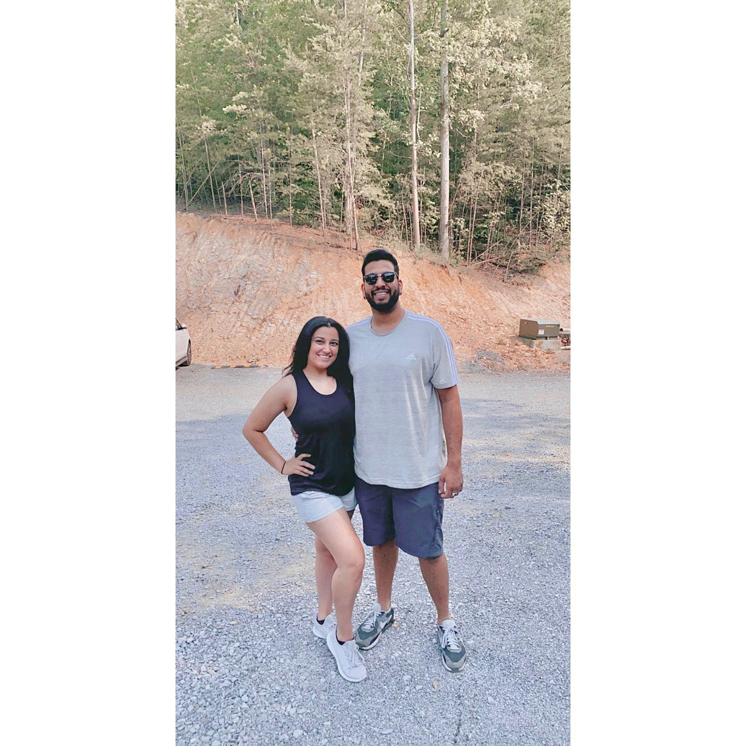 pre zip lining in the smokeys