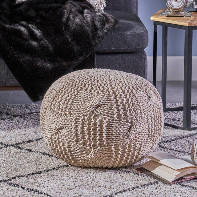 Mabie Knitted Pouf