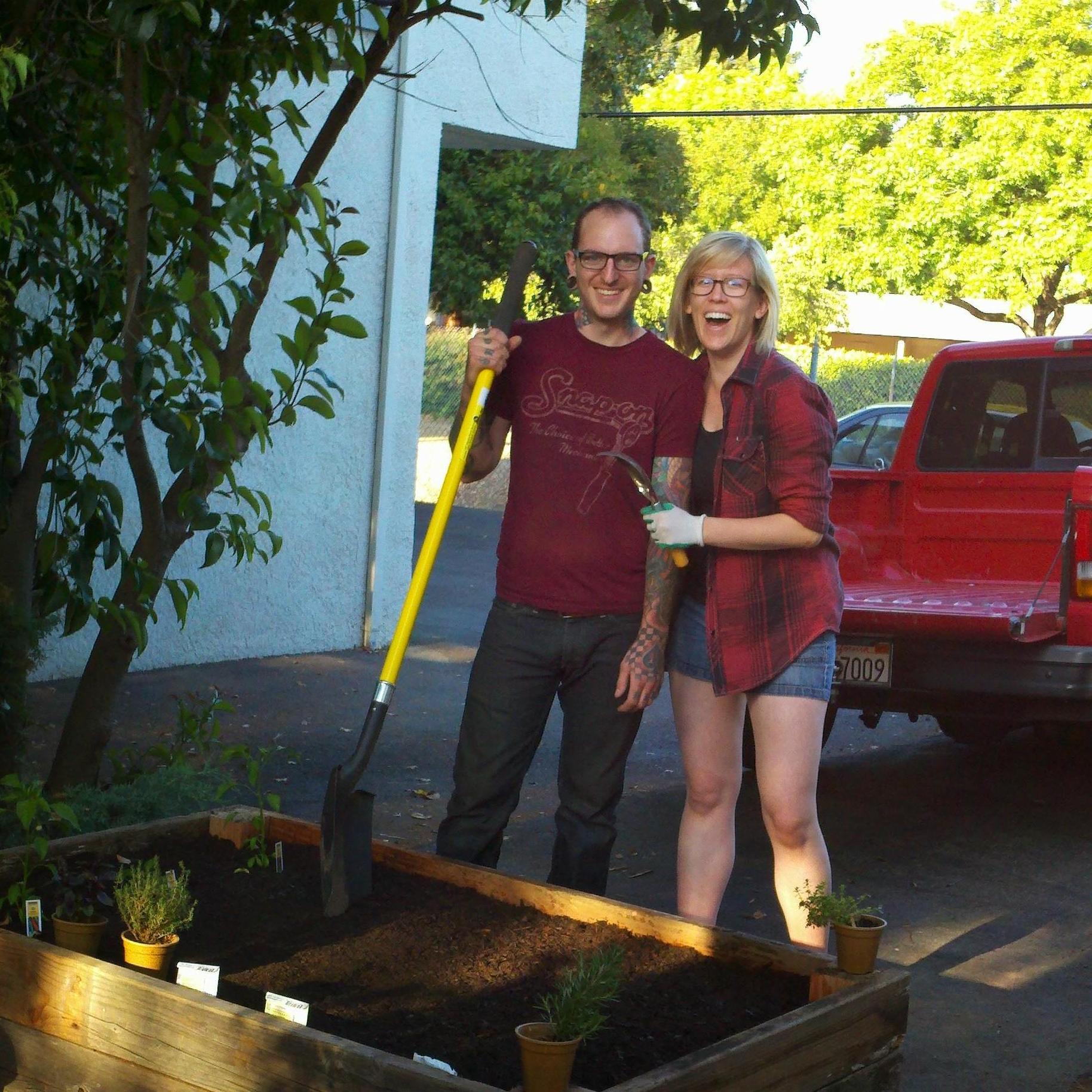 Building our first garden together | 2012