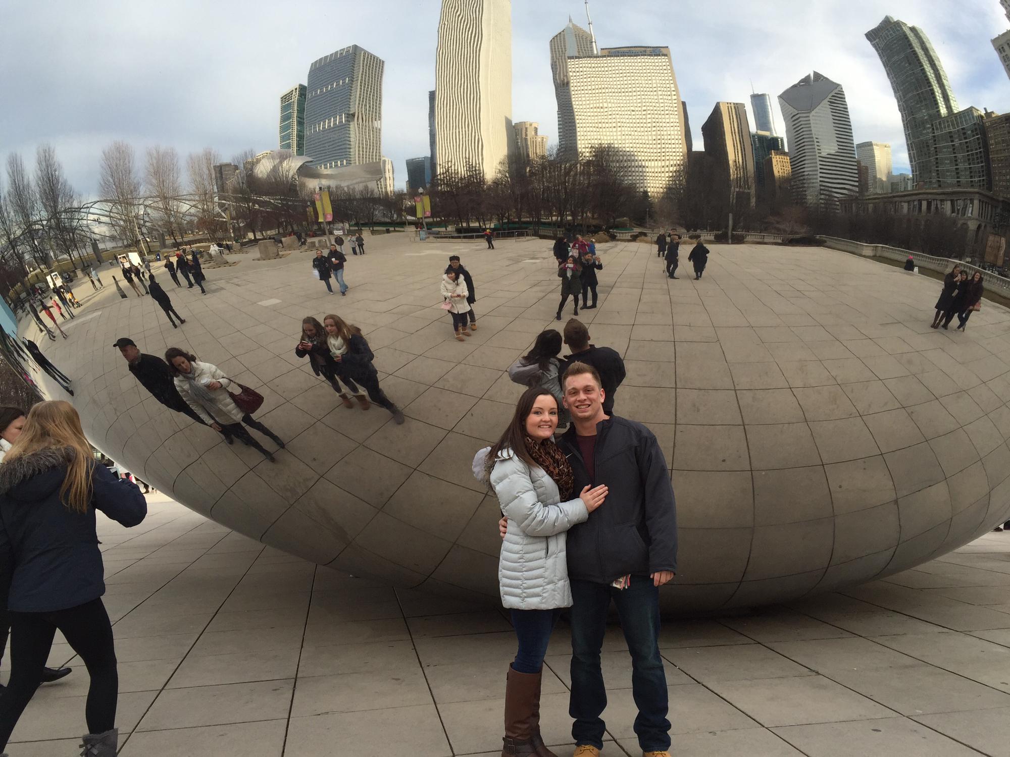 Our first trip to Chicago together.