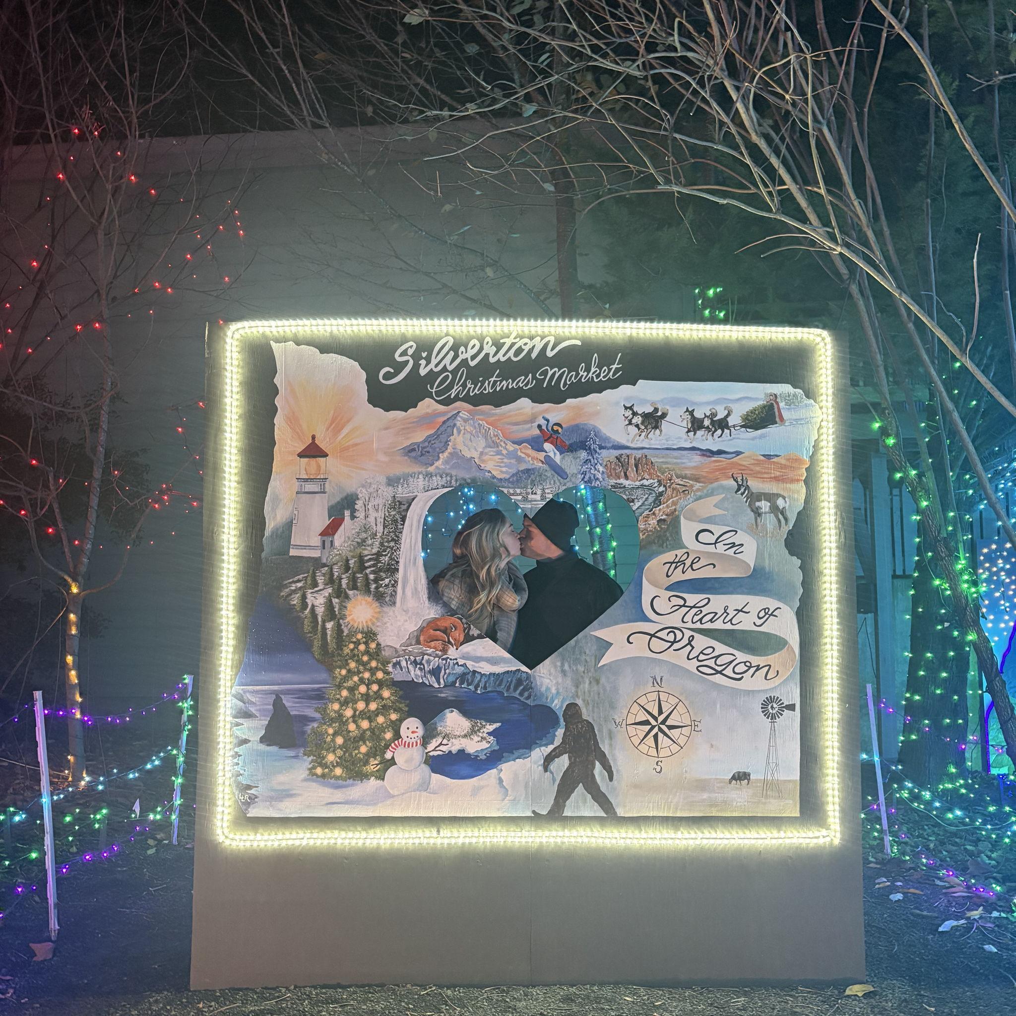 oregon gardens Christmas lights.