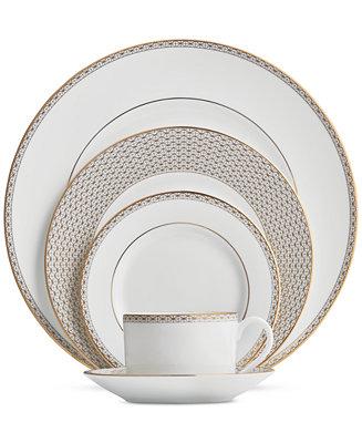 Lismore Diamond Gold Collection 5-Piece Place Setting