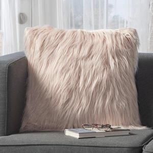 Milagro Faux Fur Square Throw Pillow