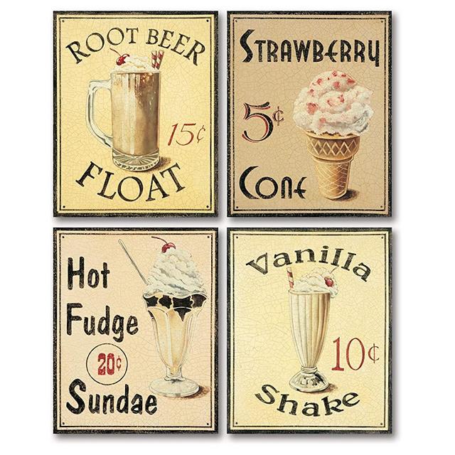 PosterArtNow Malt Shop III Shake Art Print Poster by Catherine Jones, 11 x 14