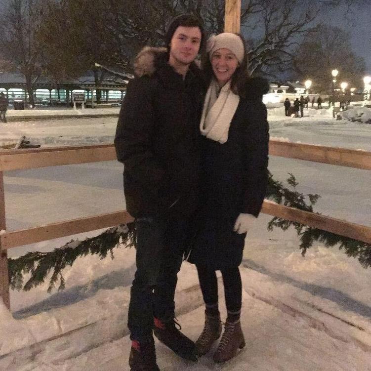 Our first photo together