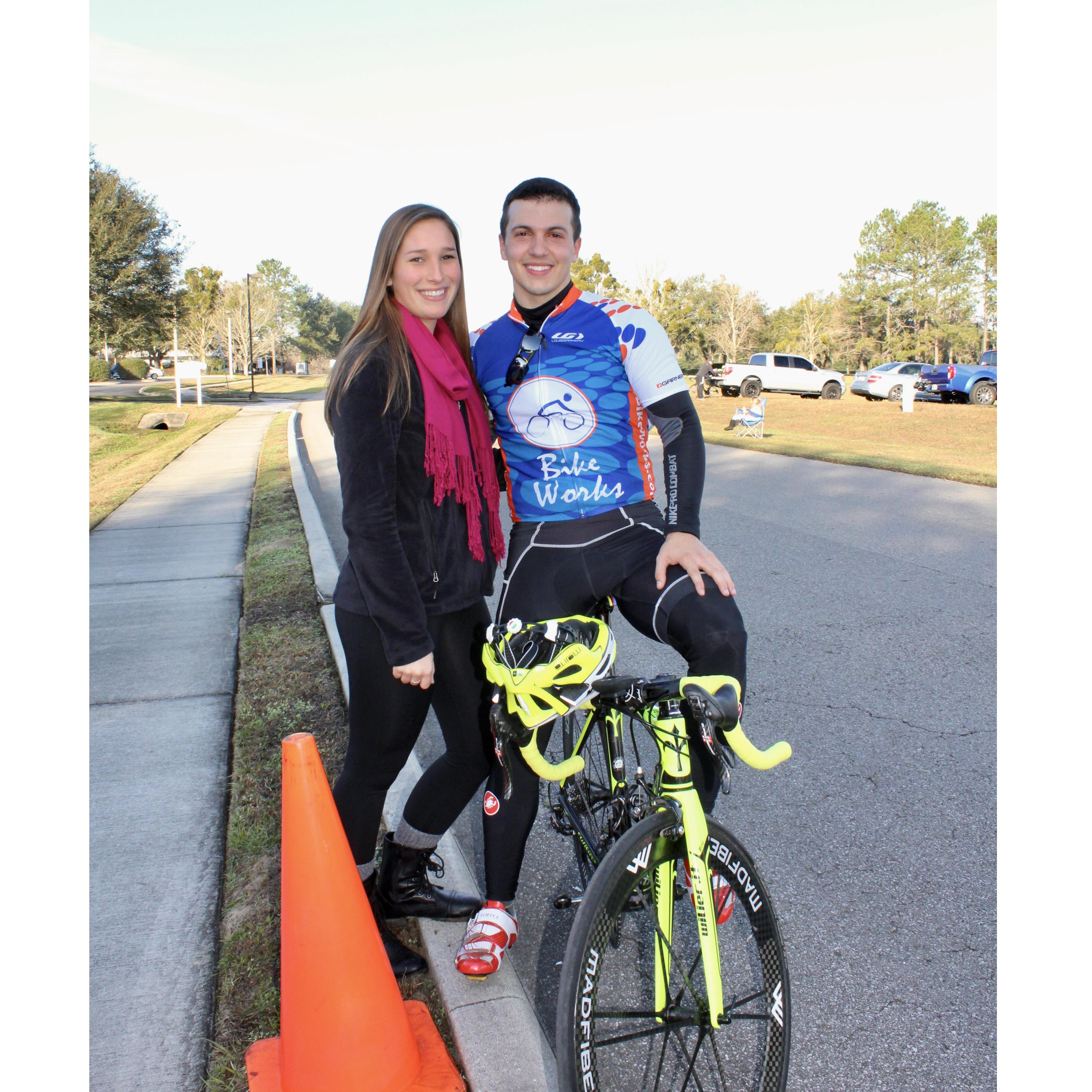 Our first real photo together, January 17, 2015