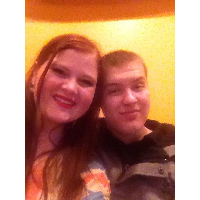 Our First Picture Together, Taken After a Movie date to See "Frozen" - January 10th, 2014