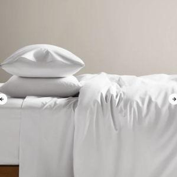 Cooling Cotton Percale Core Sheet Set - Size: King - Color: Cloud