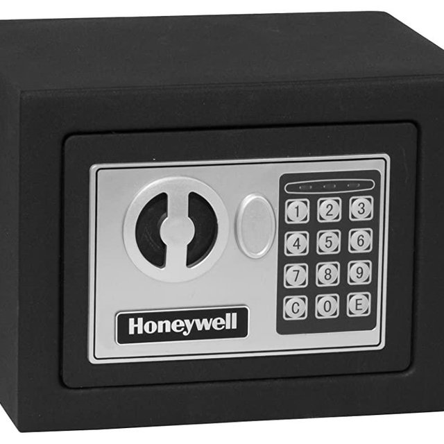 HONEYWELL - 5005 Steel Security Safe with Digital Lock, 0.17-Cubic Feet, Black