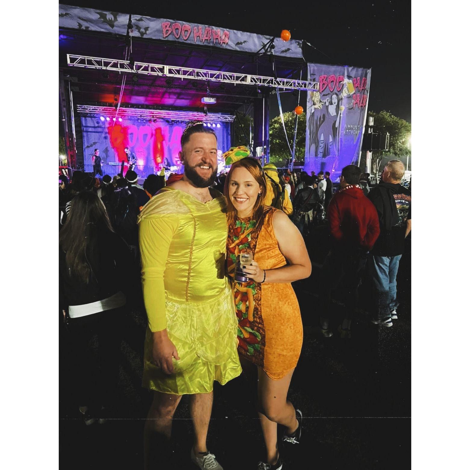 Halloween beer fest. Taco Belle!