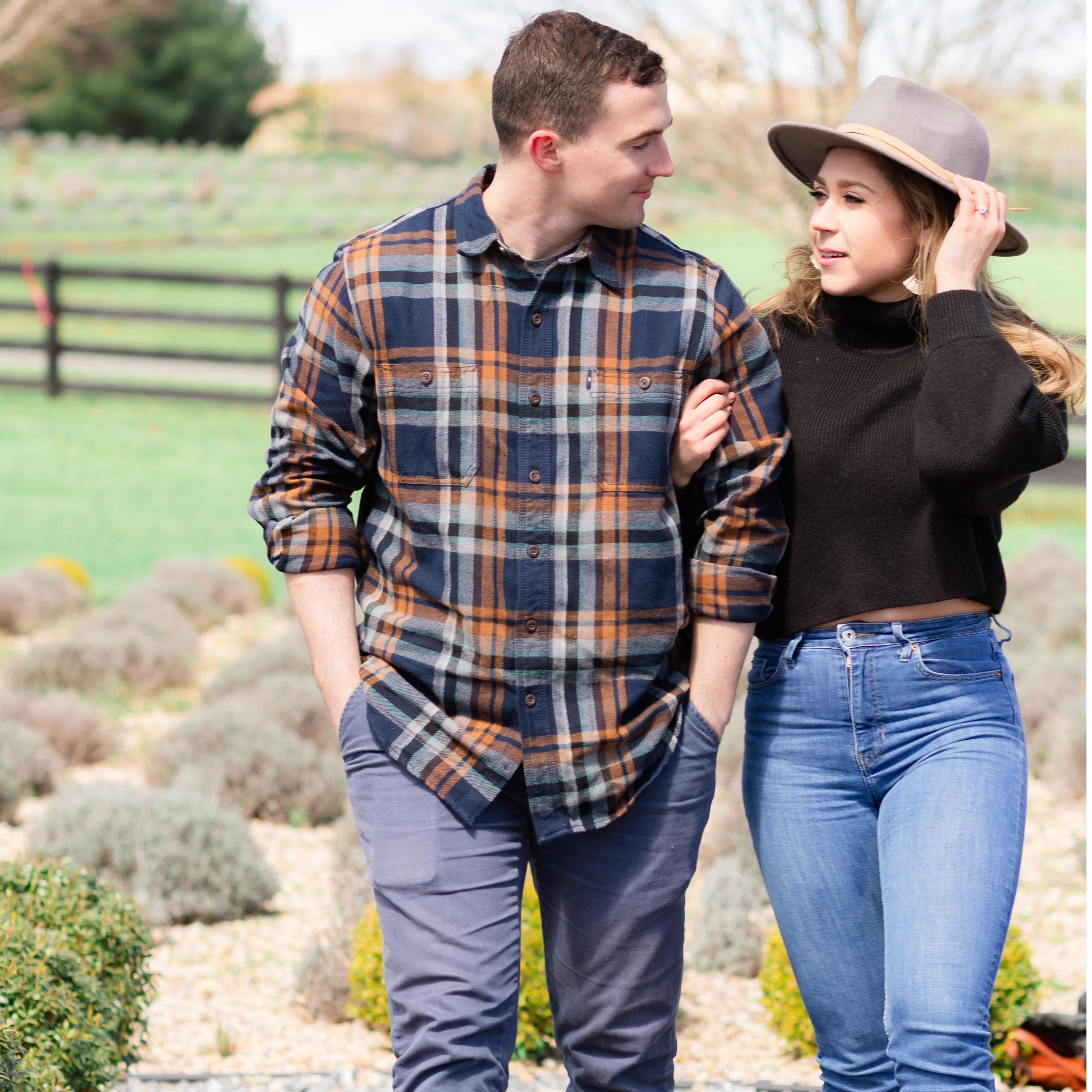 Another engagement picture! Snapped moments before Hailey's hat blew away.