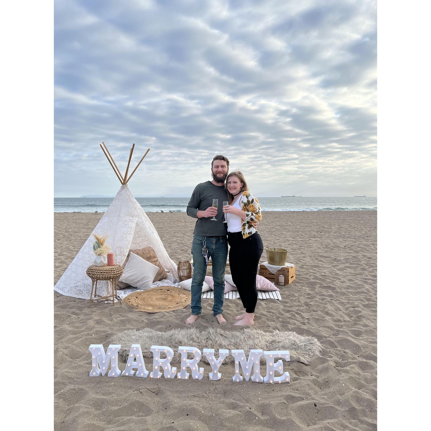 Our beautiful engagement day.