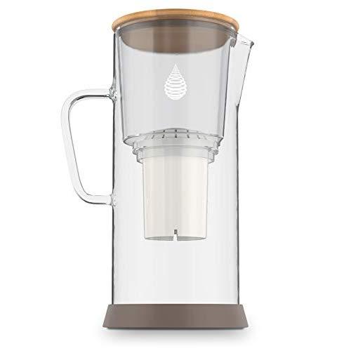 pH Restore Glass Alkaline Water Pitcher – Alkaline Water Filter Pitcher – Water Ionizer – High pH Ionized Water, New 2020 Model, 118oz, 3.5L